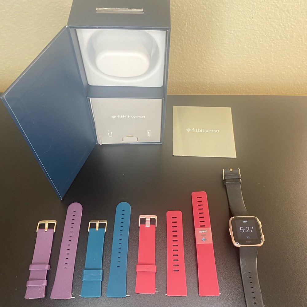 Fitbit Versa 2 smart watch with bands